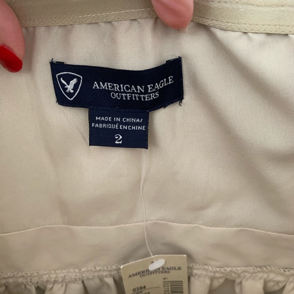 AMERICAN EAGLE NWT Metallic Strapless Mini Dress - Picture 3 of 8